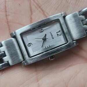 Vintage Lorus Women Wristwatch Silver Tone Japan Movement Quartz Analog Watch